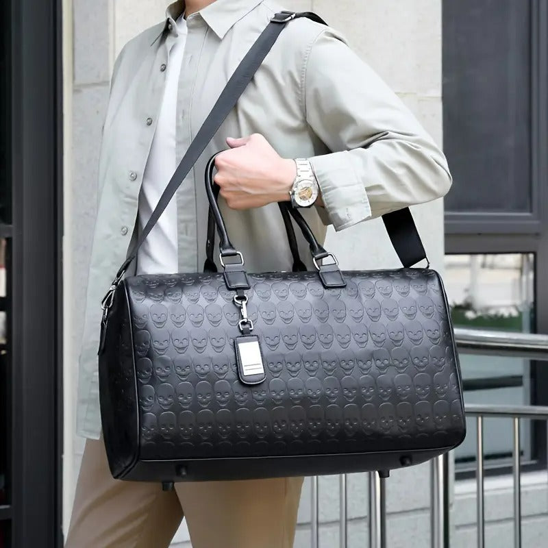 Skull Pattern Duffel | DETROIT