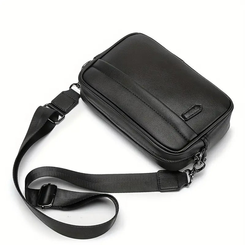 Crossbody Messenger Bag – Black