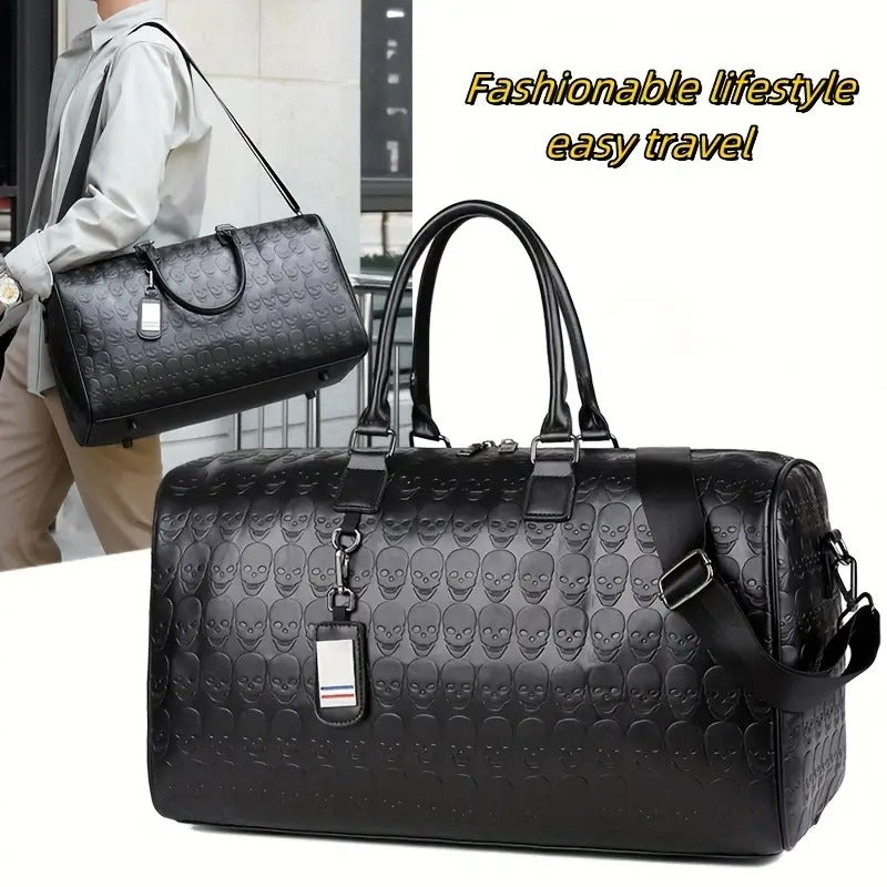 Skull Pattern Duffel | DETROIT