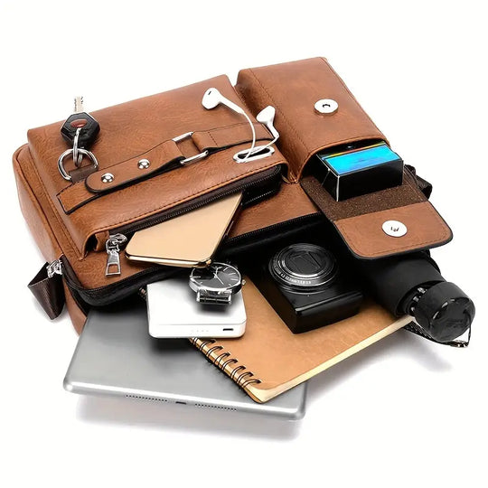 Premium Leather Messenger Bag | PHILADELPHIA (1+1 FREE)
