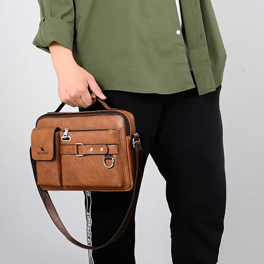 Premium Leather Messenger Bag | PHILADELPHIA (1+1 FREE)