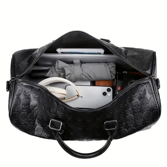 Skull Pattern Duffel | DETROIT