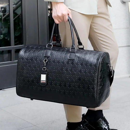 Skull Pattern Duffel | DETROIT