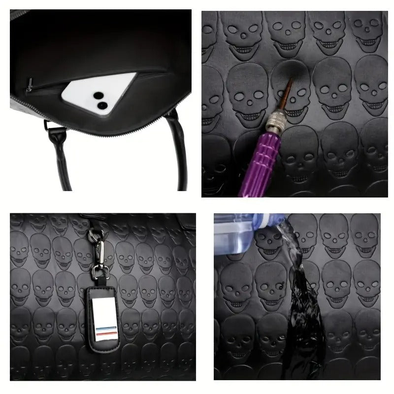 Skull Pattern Duffel | BROOKLYN