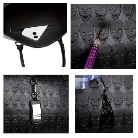 Skull Pattern Duffel | BROOKLYN