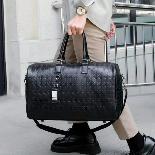 Skull Pattern Duffel | DETROIT