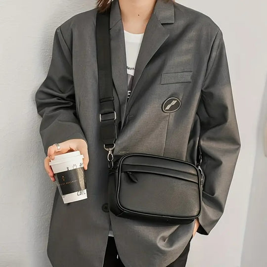 Crossbody Messenger Bag – Black