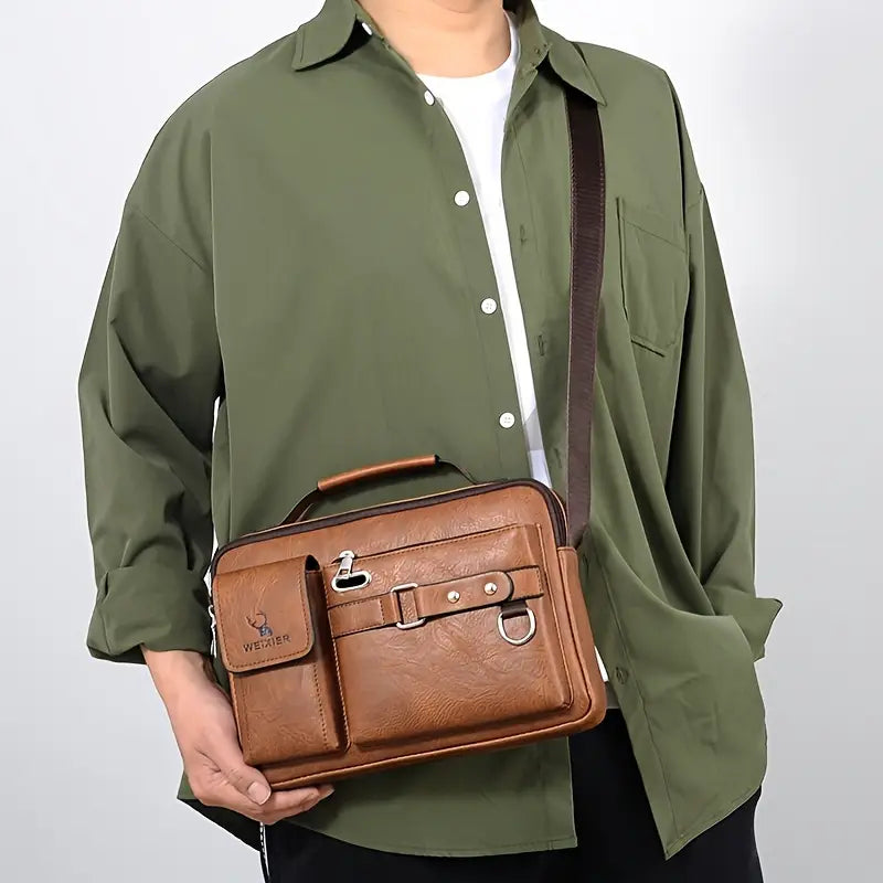 Premium Leather Messenger Bag | PHILADELPHIA (1+1 FREE)
